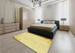 Patterned Sun Yellow Rug in a Bedroom, pat412yw