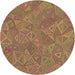 Square Machine Washable Transitional Caramel Brown Rug in a Living Room, wshpat413brn