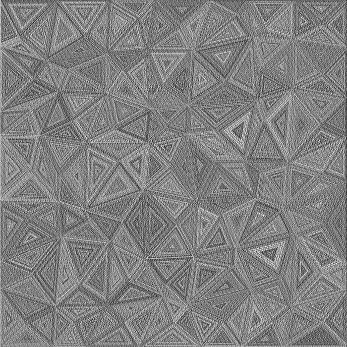 Round Patterned Ash Gray Rug, pat413gry