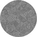 Square Machine Washable Transitional Ash Gray Rug in a Living Room, wshpat413gry