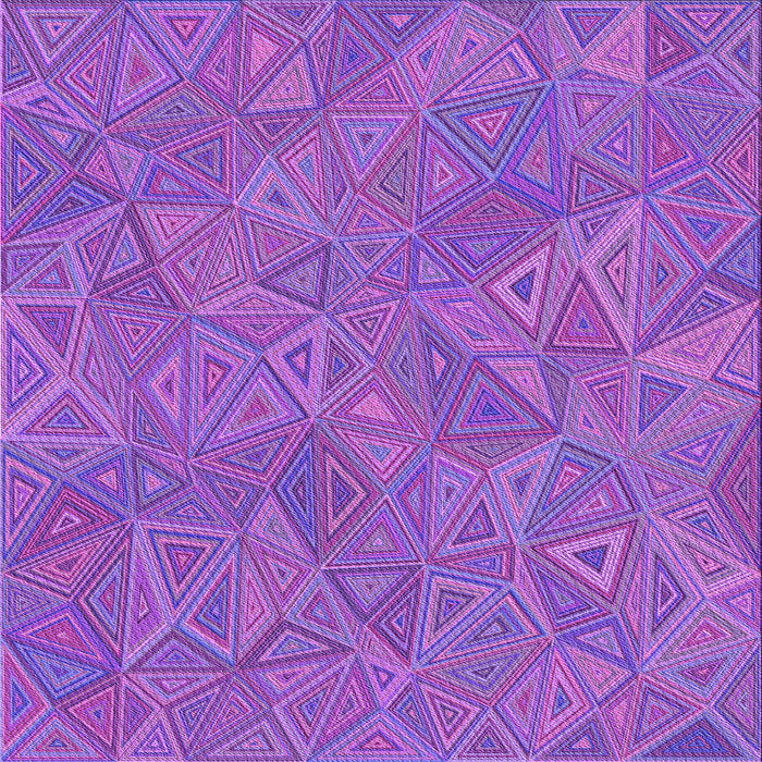 Round Patterned Purple Rug, pat413pur