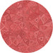 Square Machine Washable Transitional Red Rug in a Living Room, wshpat413rd