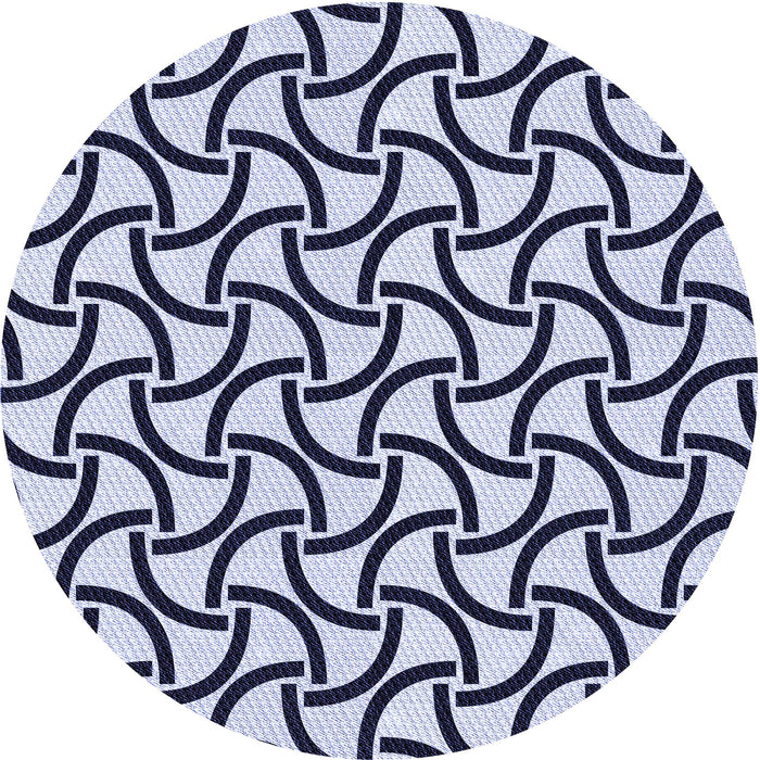 Square Patterned Blue Rug, pat414blu