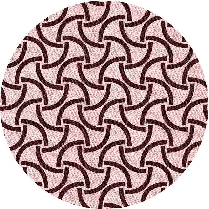 Square Patterned Pink Rug, pat414rd