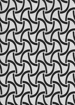 Patterned Platinum Gray Novelty Rug, pat414