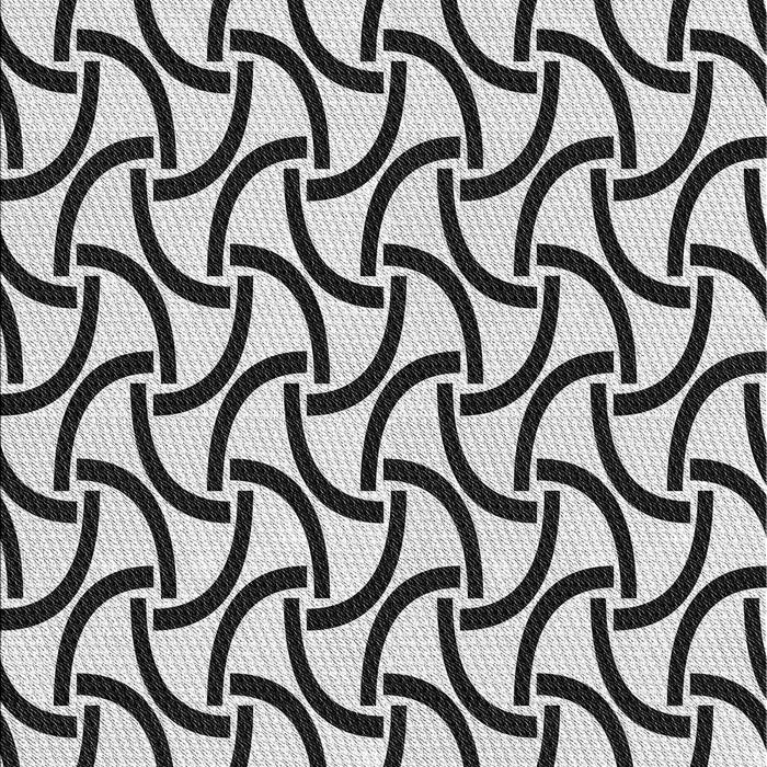 Patterned Platinum Gray Novelty Rug, pat414