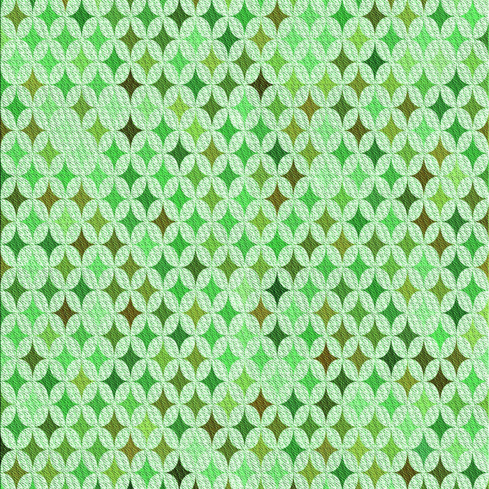 Machine Washable Transitional Green Rug, wshpat415grn