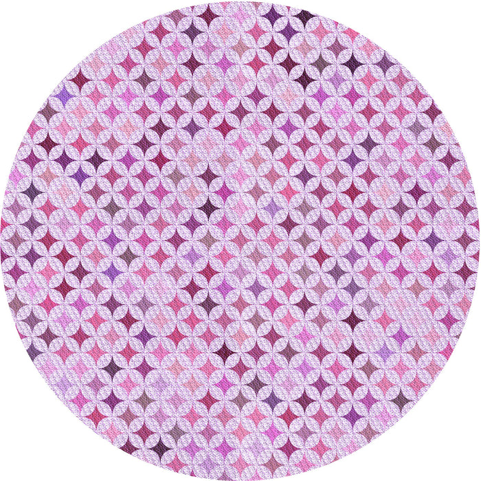 Square Machine Washable Transitional Orchid Purple Rug in a Living Room, wshpat415pur