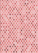 Machine Washable Transitional Light Red Pink Rug, wshpat415rd
