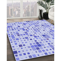 Patterned Blue Rug, pat416blu