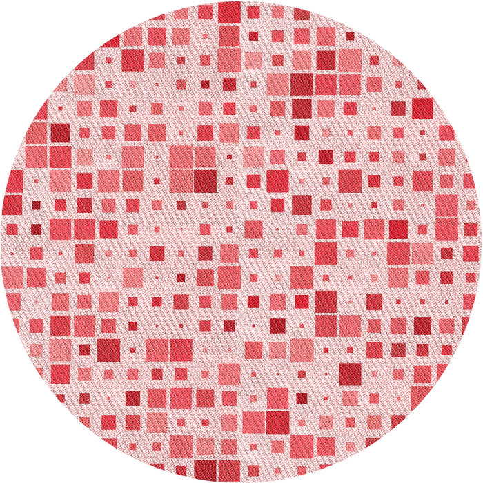 Square Patterned Red Rug, pat416rd