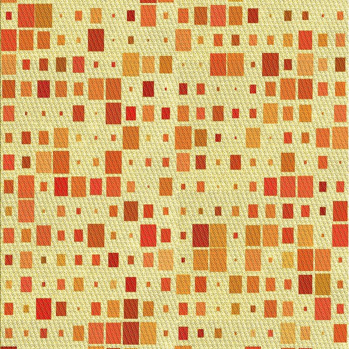 Machine Washable Transitional Neon Orange Rug, wshpat416yw