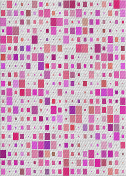 Patterned Pink Modern Rug, pat416
