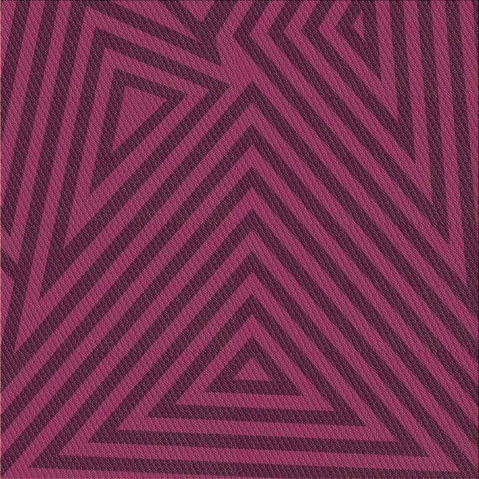 Round Patterned Burnt Pink Rug, pat417brn