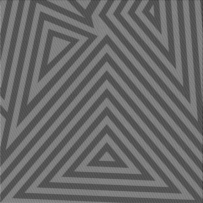 Round Patterned Gray Rug, pat417gry