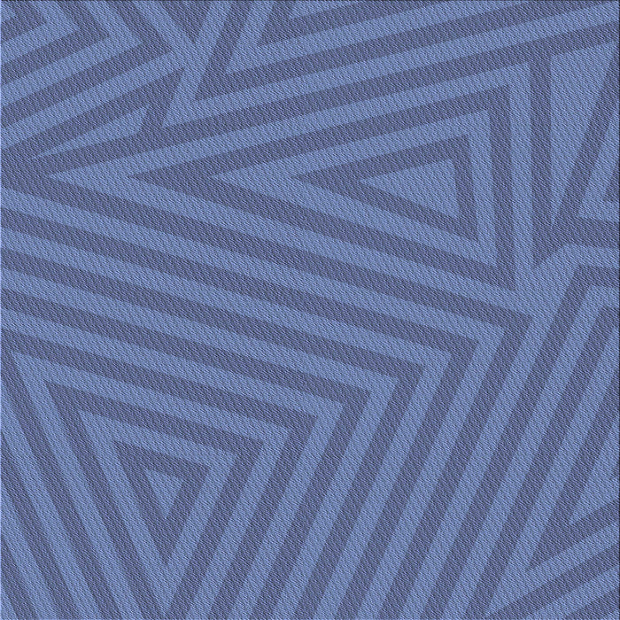 Round Patterned Azure Blue Rug, pat418blu