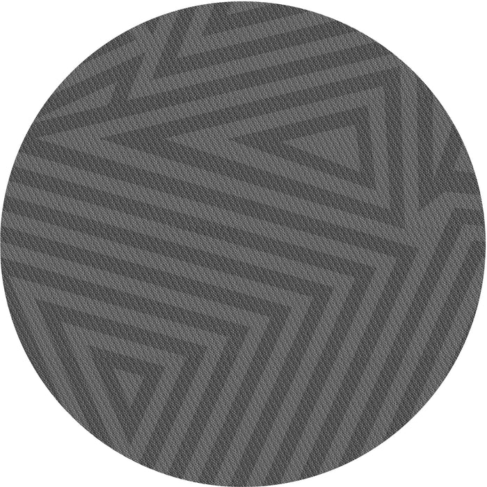 Square Patterned Silver Gray Rug, pat418gry