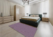 Patterned Purple Rug in a Bedroom, pat418pur