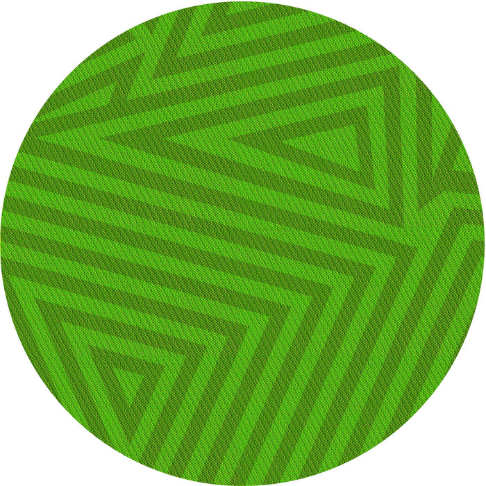 Square Machine Washable Transitional Lime Green Rug in a Living Room, wshpat418yw