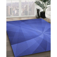 Patterned Blue Rug, pat419blu