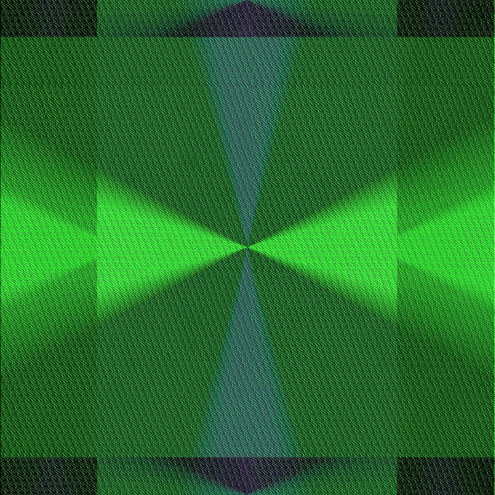 Square Patterned Dark Forest Green Rug in a Living Room, pat42grn