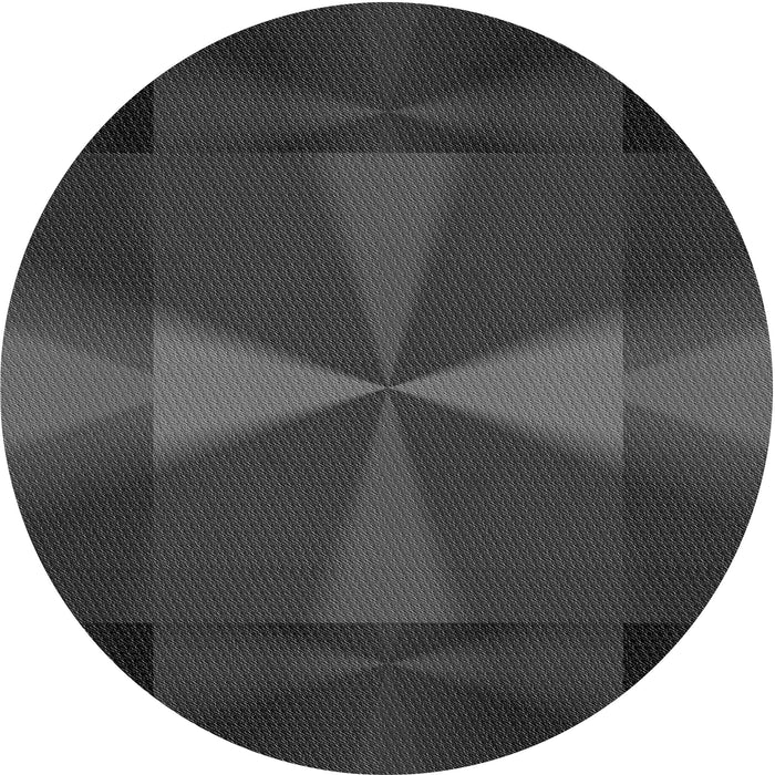 Square Patterned Charcoal Black Rug, pat42gry