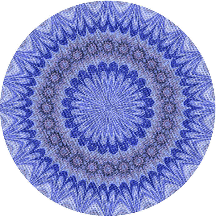 Square Machine Washable Transitional Ocean Blue Rug in a Living Room, wshpat420blu