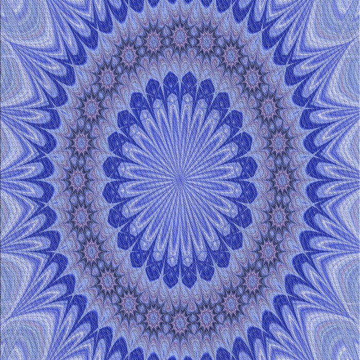 Machine Washable Transitional Ocean Blue Rug, wshpat420blu