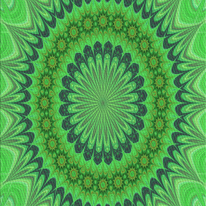 Patterned Forest Green Rug, pat420grn