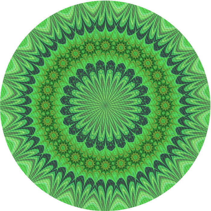 Square Patterned Forest Green Rug, pat420grn
