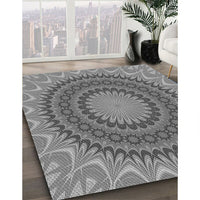 Patterned Carbon Gray Rug, pat420gry