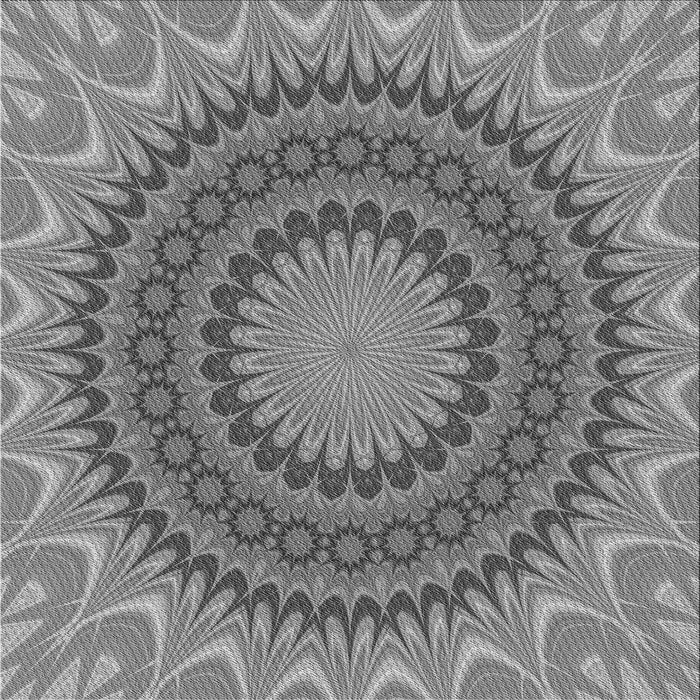 Round Patterned Carbon Gray Rug, pat420gry