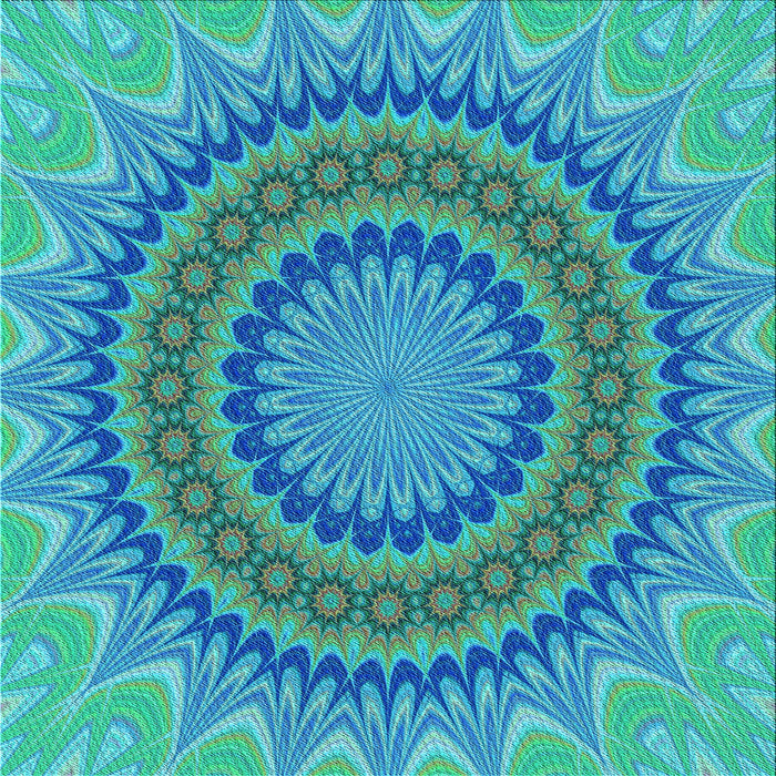 Round Machine Washable Transitional Dark Turquoise Green Rug, wshpat420lblu