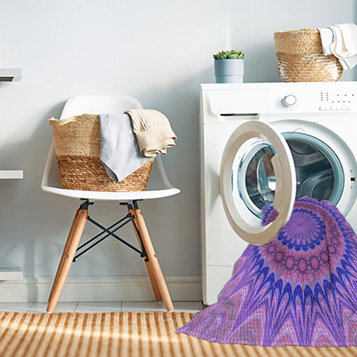 Machine Washable Transitional Purple Rug in a Washing Machine, wshpat420pur