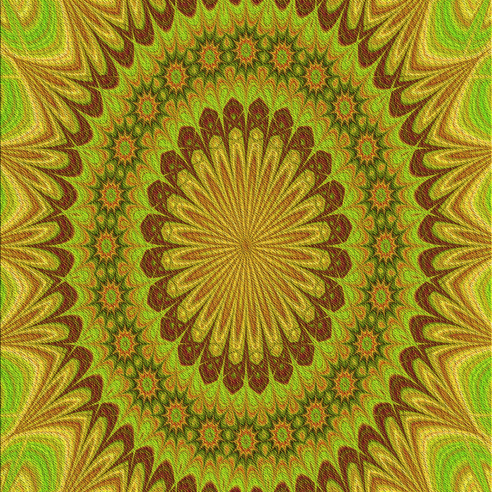 Patterned Green Rug, pat420yw
