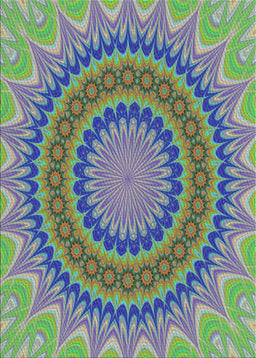 Patterned Purple Navy Blue Modern Rug, pat420