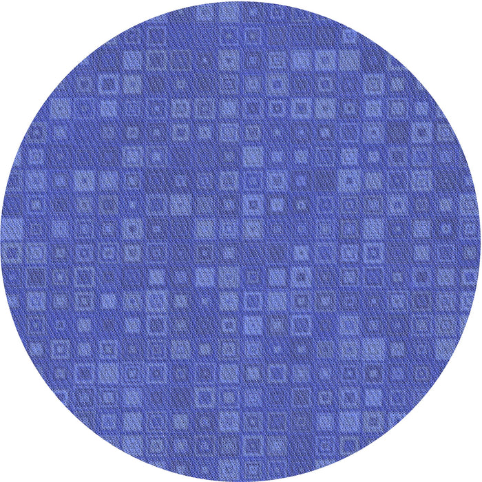 Square Machine Washable Transitional Light Slate Blue Rug in a Living Room, wshpat421blu