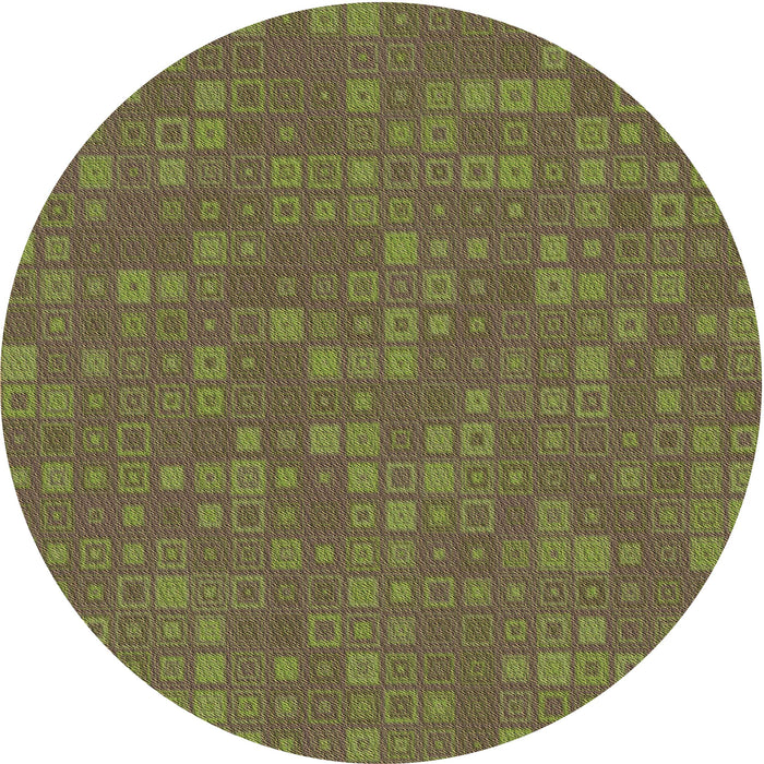 Square Machine Washable Transitional Antique Bronze Green Rug in a Living Room, wshpat421brn