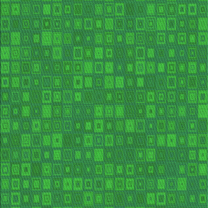 Machine Washable Transitional Green Rug, wshpat421grn