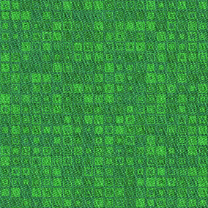 Round Patterned Green Rug, pat421grn