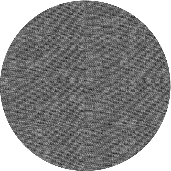 Square Patterned Gray Rug, pat421gry