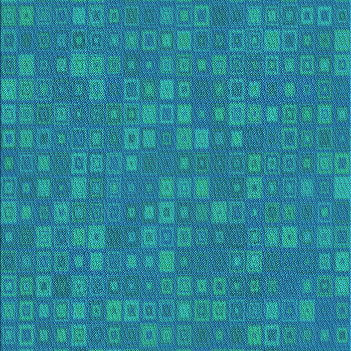 Patterned Dark Turquoise Green Rug, pat421lblu