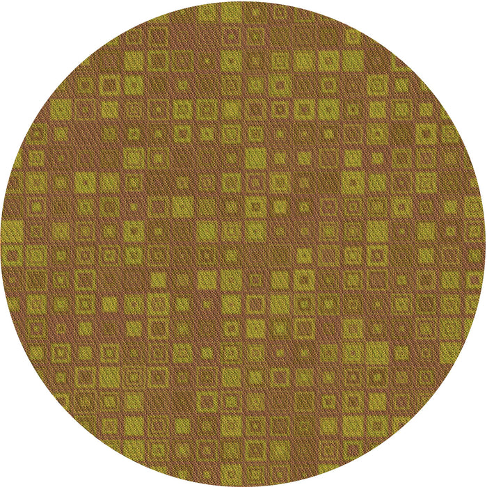 Square Machine Washable Transitional Saddle Brown Rug in a Living Room, wshpat421org