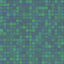 Square Patterned Blue Novelty Rug, pat421