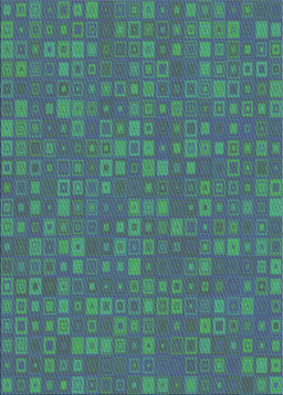 Patterned Blue Novelty Rug, pat421