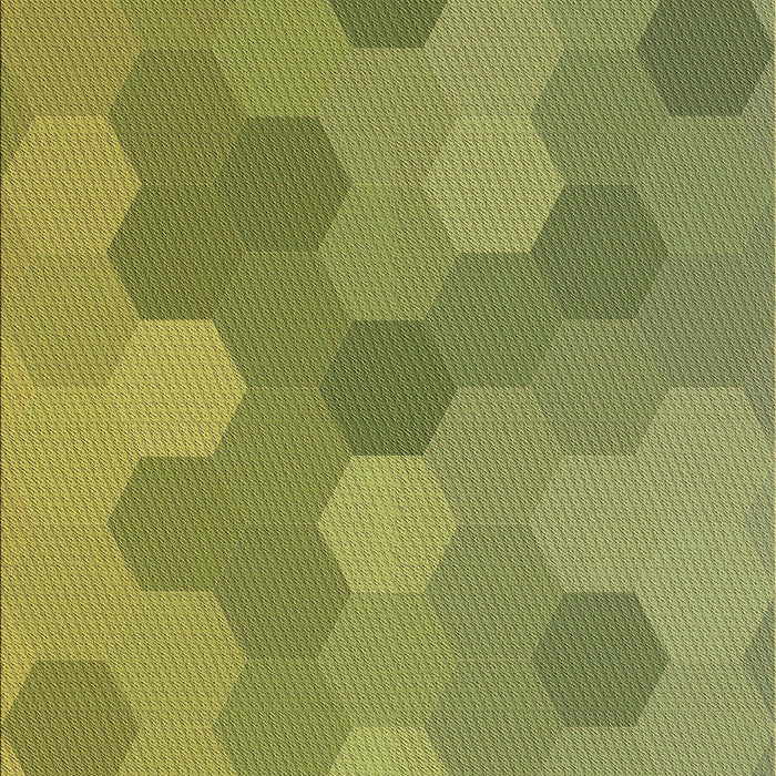 Machine Washable Transitional Green Rug, wshpat422brn