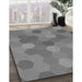 Machine Washable Transitional Ash Gray Rug in a Family Room, wshpat422gry