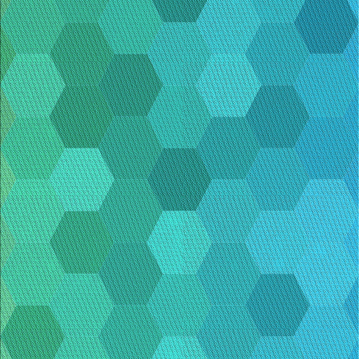 Patterned Aqua Cyan Blue Rug, pat422lblu