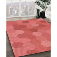 Patterned Red Rug, pat422rd