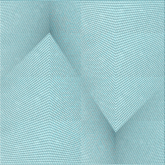 Round Patterned Electric Blue Rug, pat423lblu